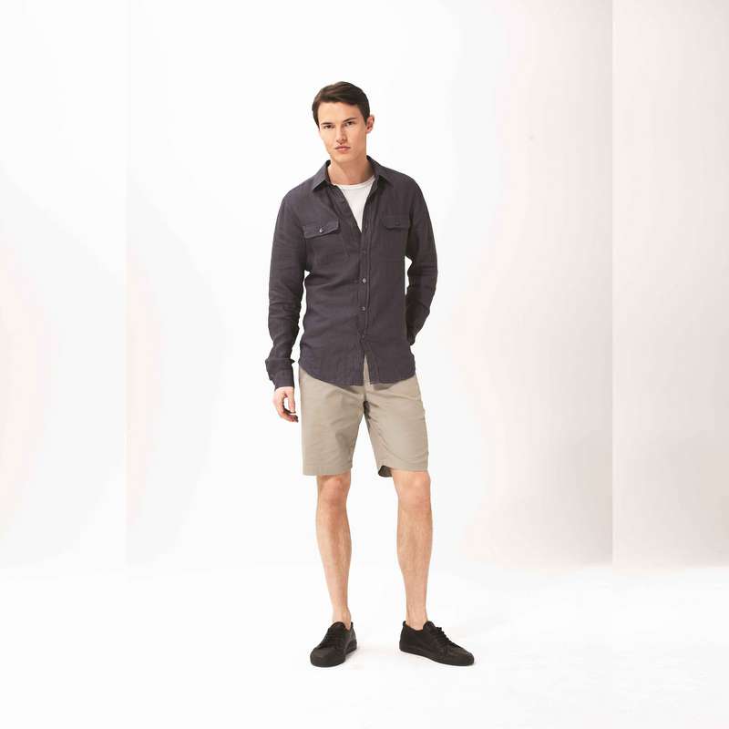 Cotton Straight Shorts, , large image number 2